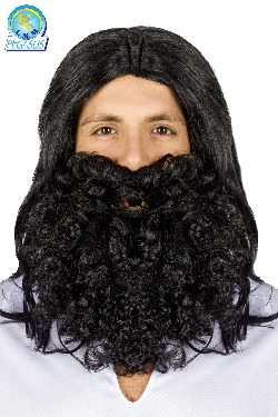 SET PARRUCCA CON BARBA MANGIAFUOCO